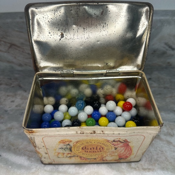 Vintage Tin & Marbles - Picture 1 of 6